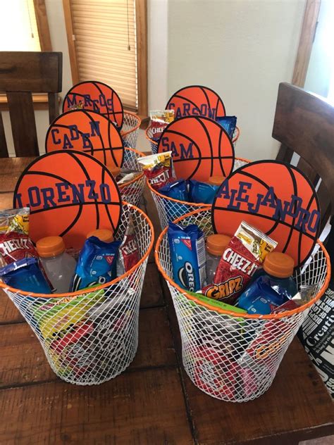 basketball gift baskets|basketball gift bags ideas.